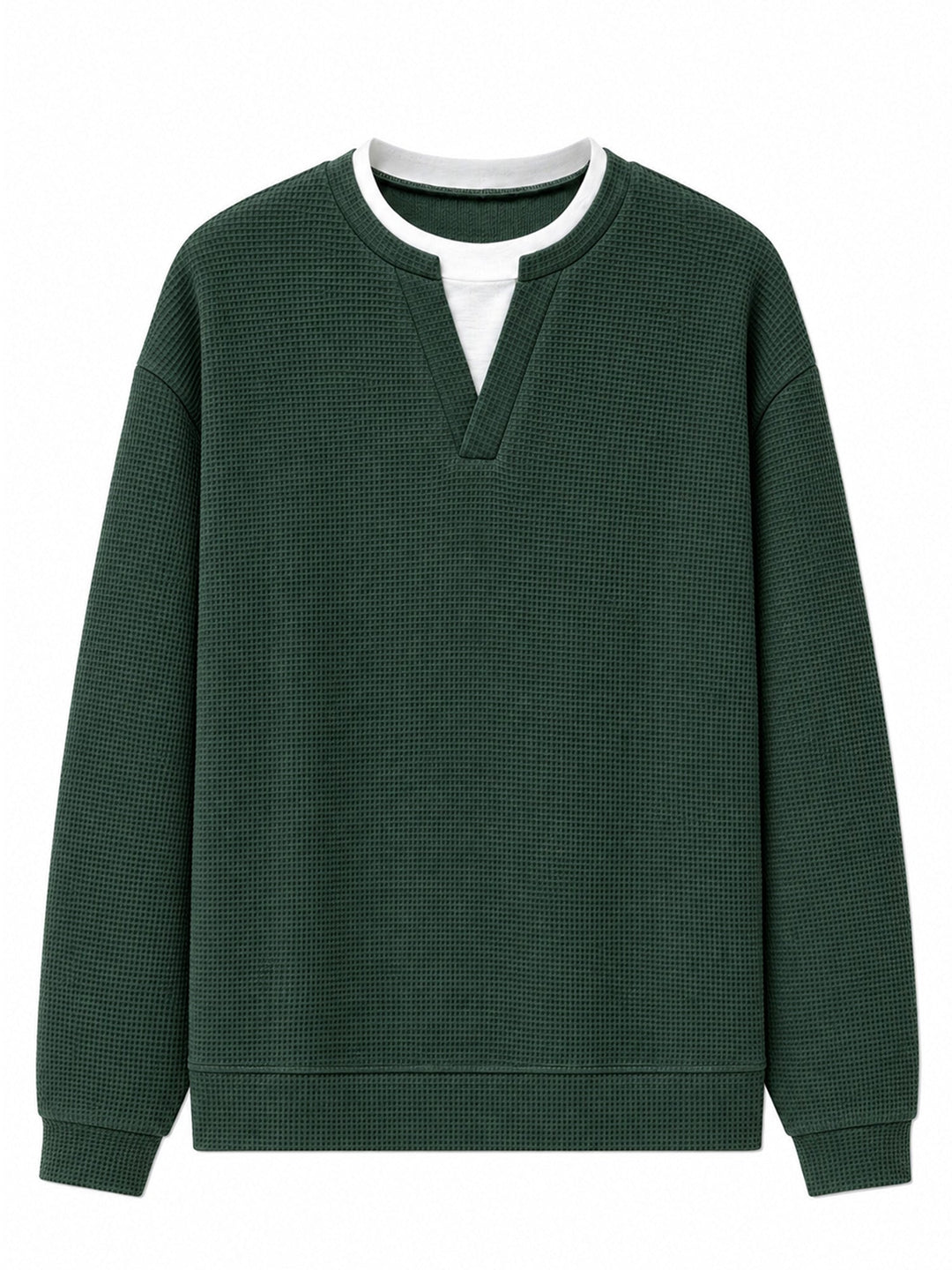 Oswald - Langarmshirt mit Waffelstruktur