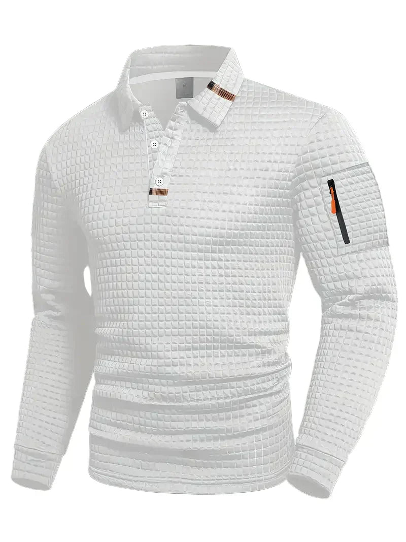 Reeve - Strukturiertes Poloshirt