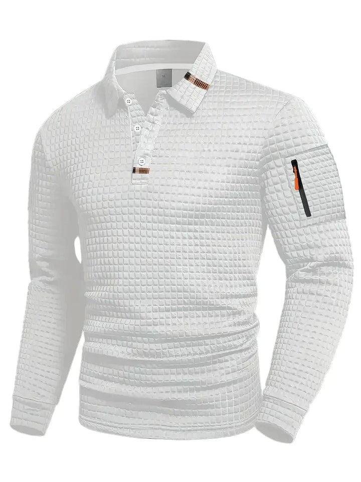 Reeve - Strukturiertes Poloshirt