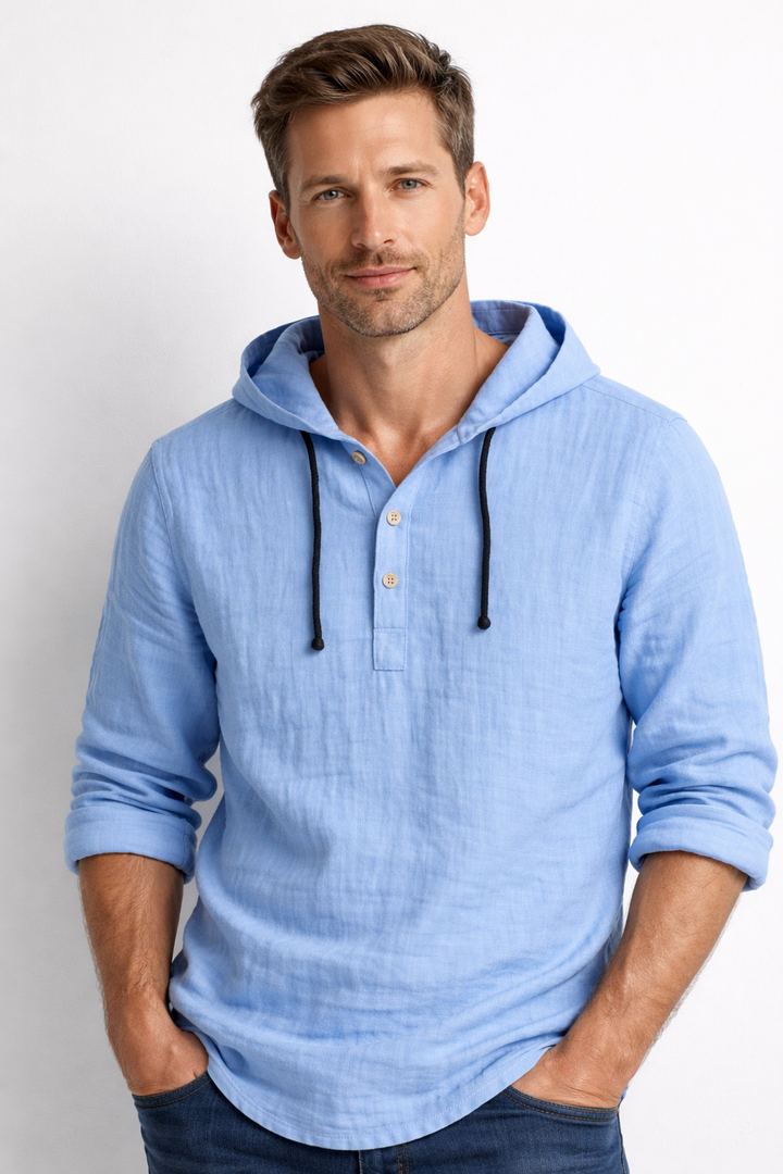 Alton - Atmungsaktiver Leinen-Hoodie