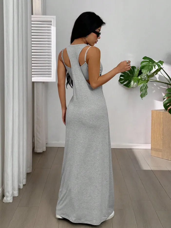 Evania - Lagenlook-Maxikleid-Set