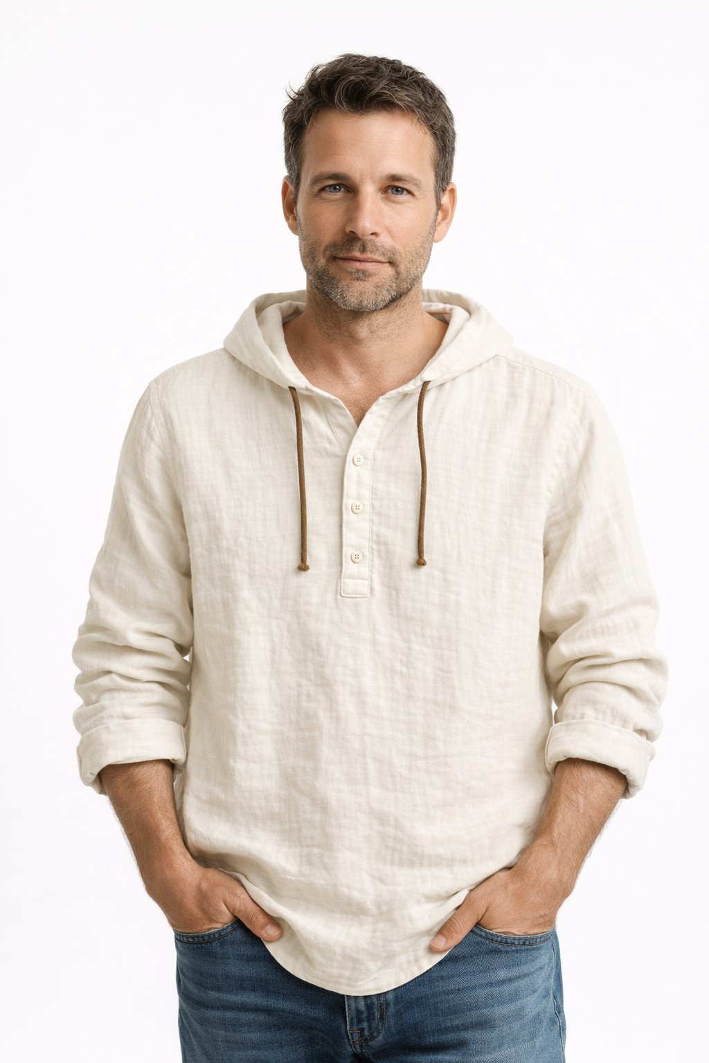 Alton - Atmungsaktiver Leinen-Hoodie