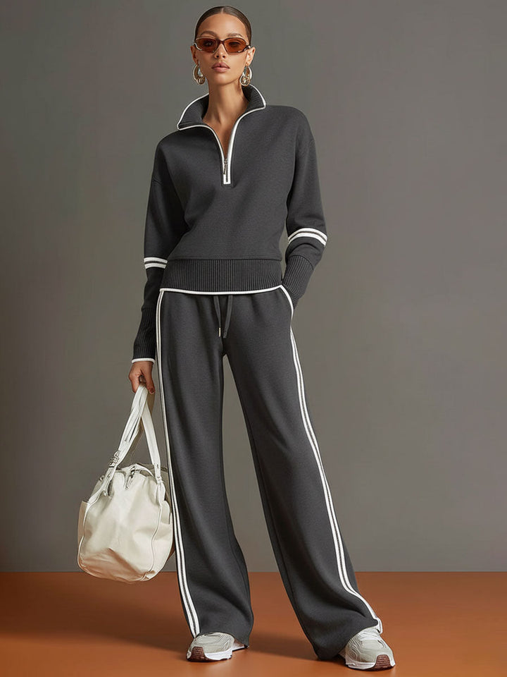 Honora - Soft-Touch-Zweiteiler mit weiter Hose