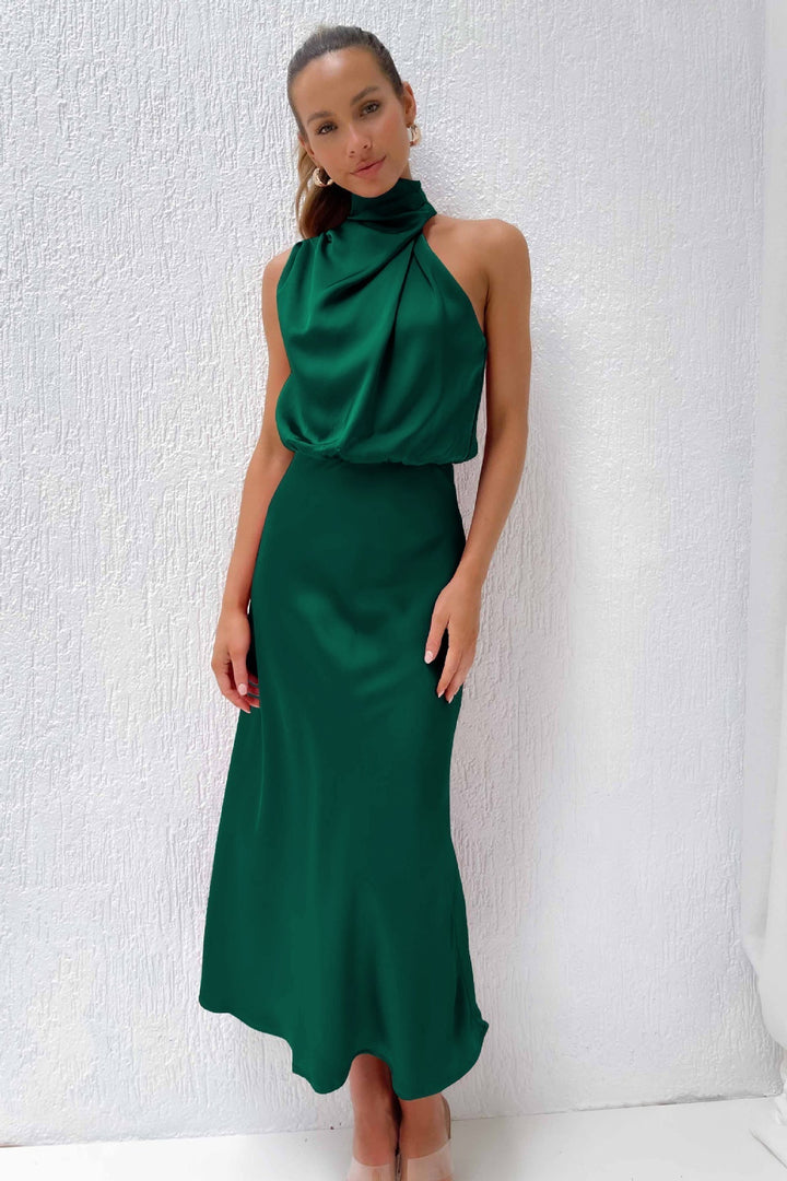 Theodosia - Drapiertes Maxikleid