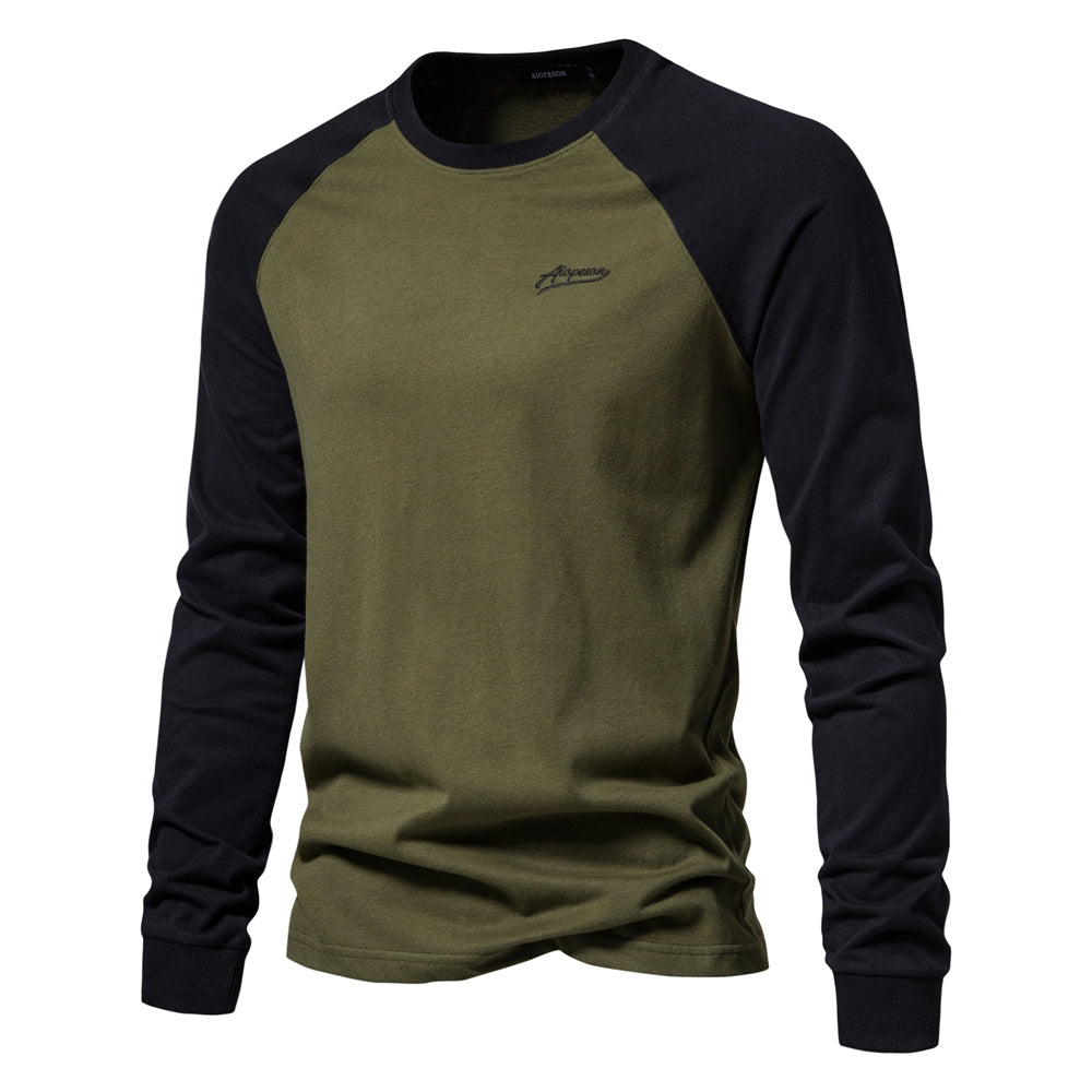 Arvex - Soft-Touch Langarm-T-Shirt mit Rundhalsausschnitt