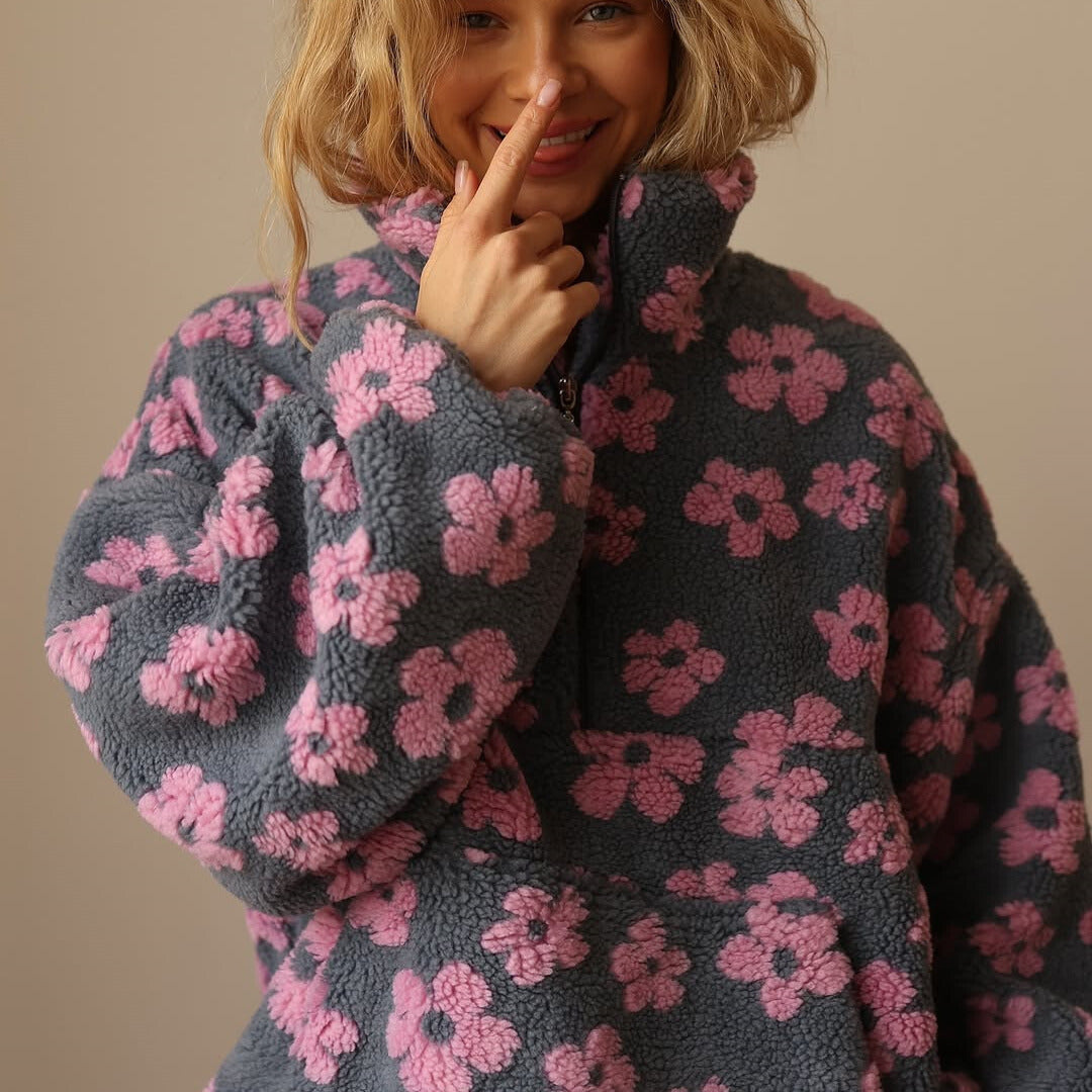 Fallon - Floraler Soft-Touch-Pullover