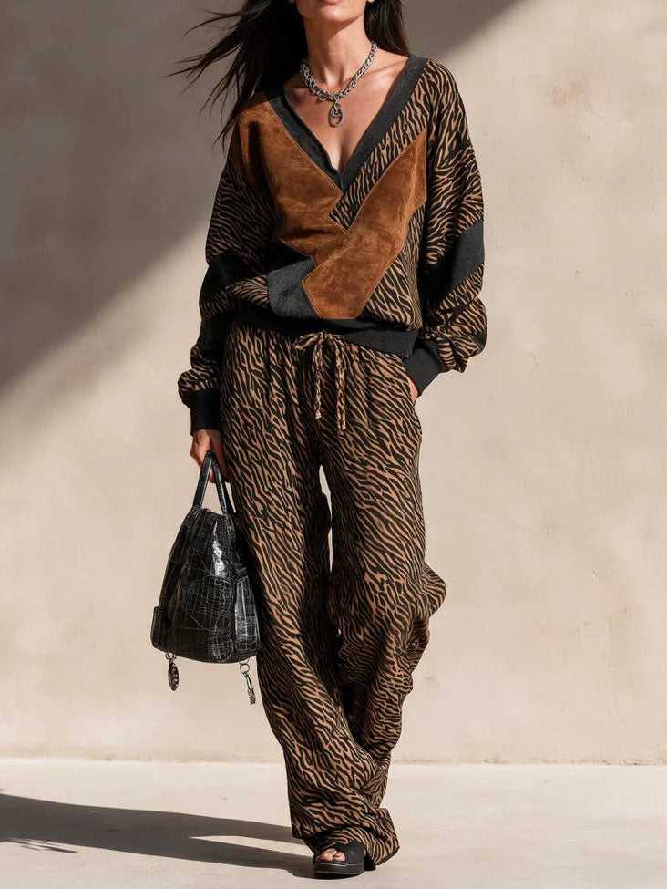 Jorie - Softtouch-Zweiteiler mit Animal-Print