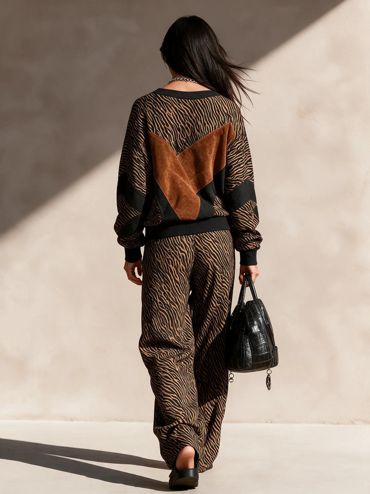 Jorie - Softtouch-Zweiteiler mit Animal-Print
