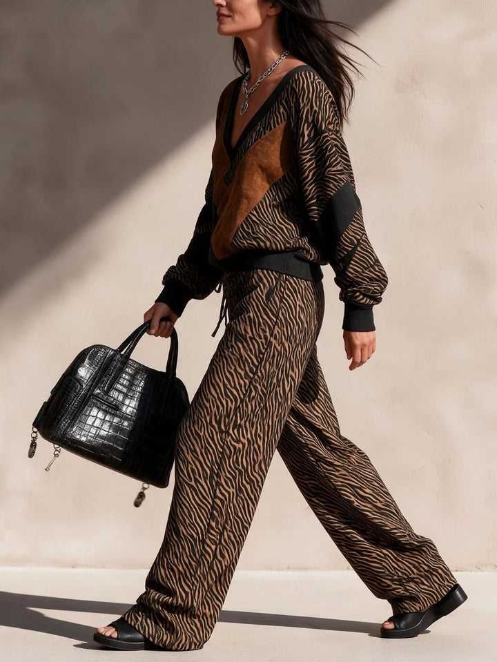 Jorie - Softtouch-Zweiteiler mit Animal-Print