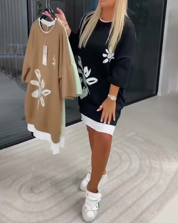 Helia - Soft-Touch-Sweatshirtkleid