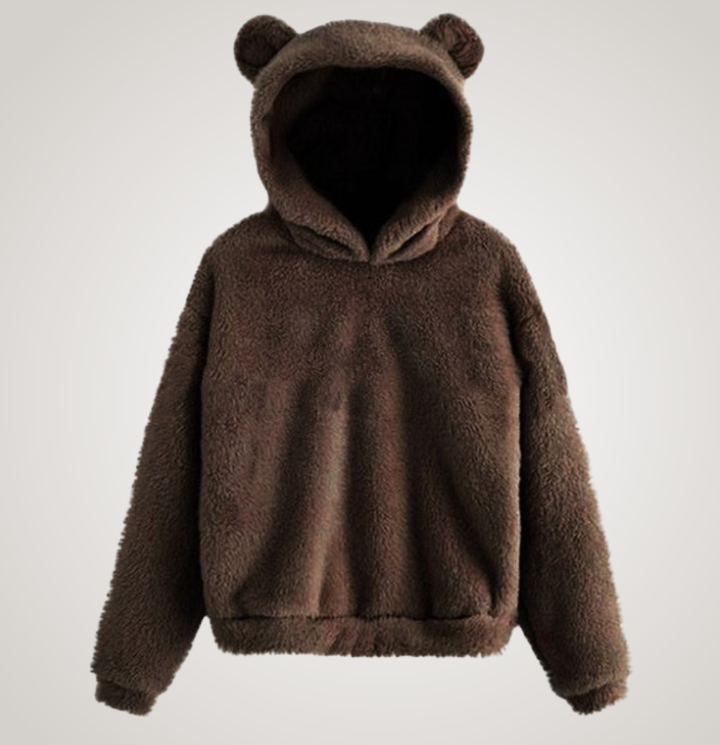 Tialyn - Plüsch-Hoodie mit Bärenohren