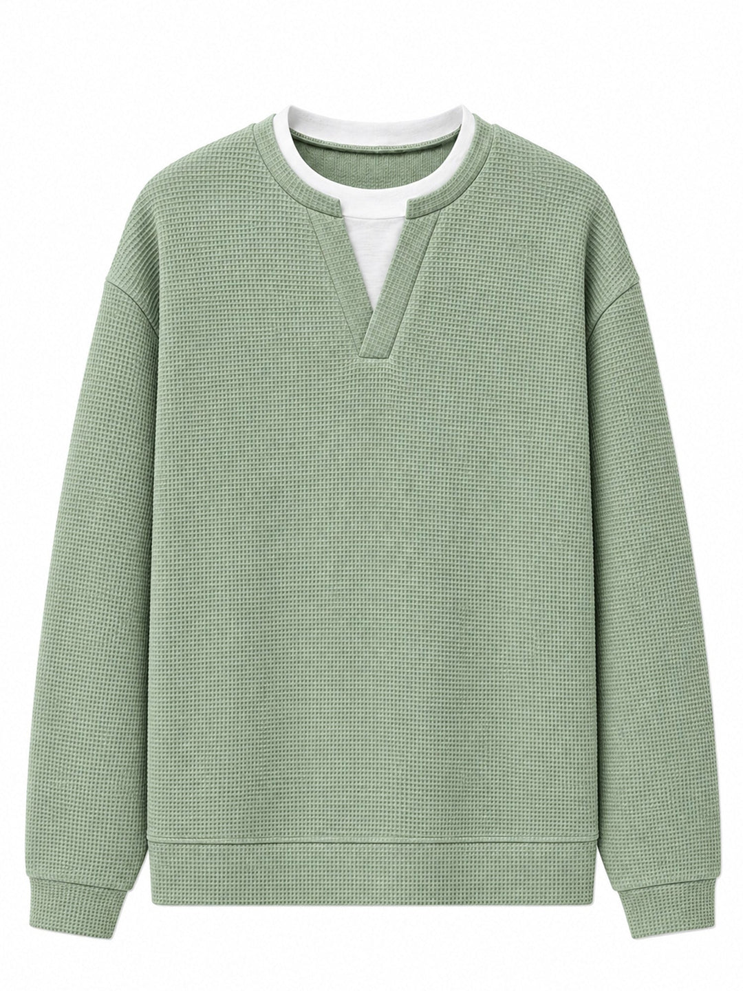 Oswald - Langarmshirt mit Waffelstruktur