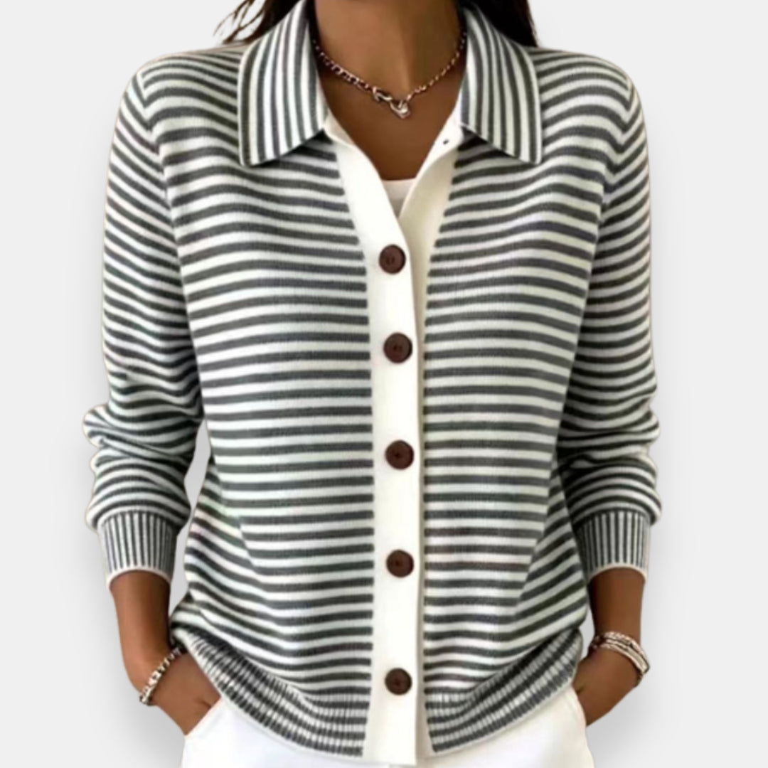 Briana - weicher, gestreifter Cardigan