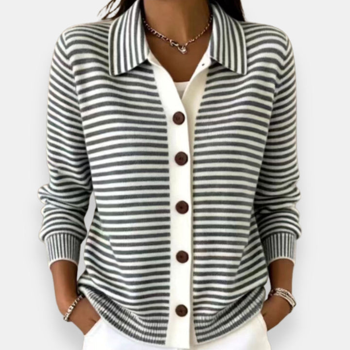 Briana - weicher, gestreifter Cardigan