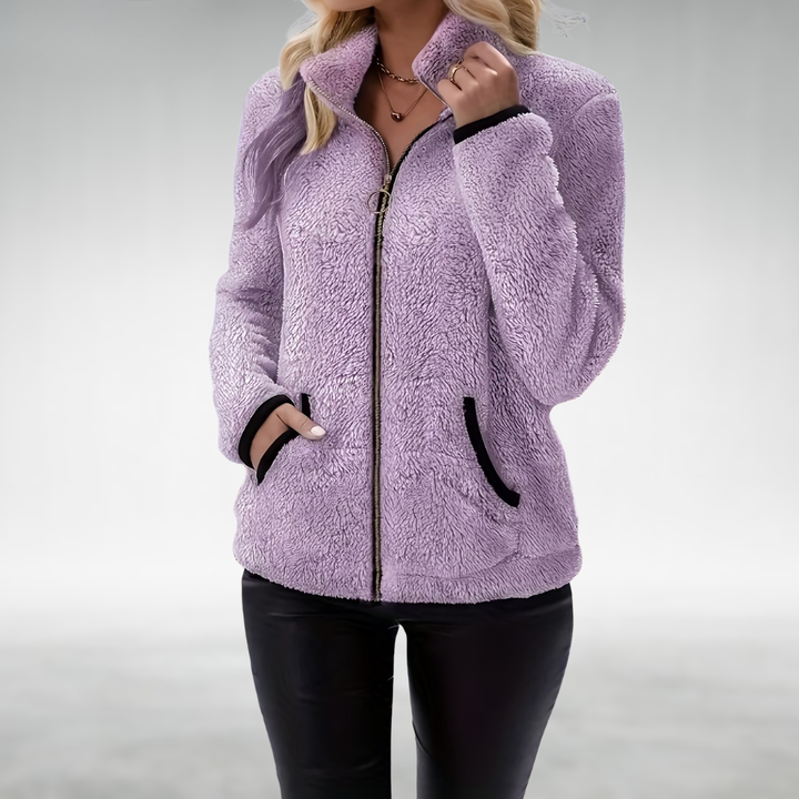 Zafrielle - Softtouch-Jacke mit durchgehendem Reißverschluss