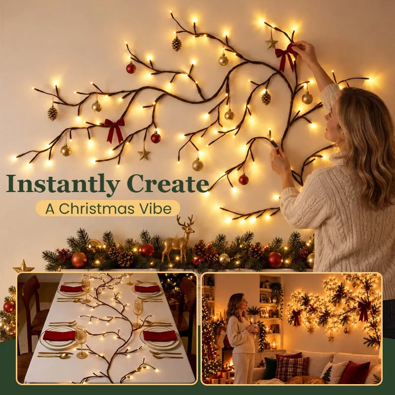 Aster - Stimmungsvolle LED-Nachttischlampe im Zweig-Design