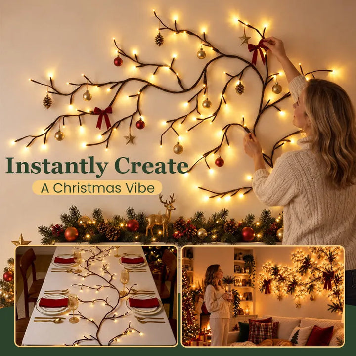Aster - Stimmungsvolle LED-Nachttischlampe im Zweig-Design