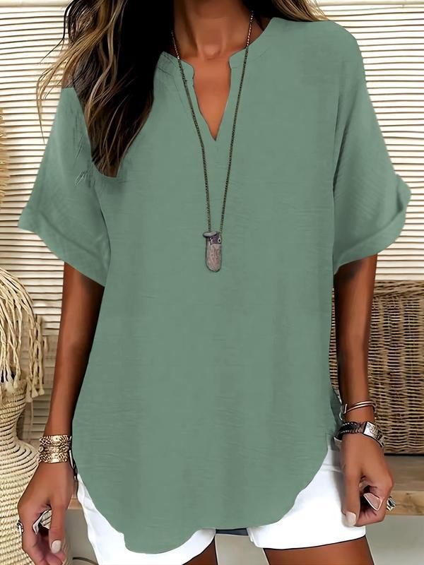 Xalina - Bluse mit weicher Haptik und Ausschnitt-Detail