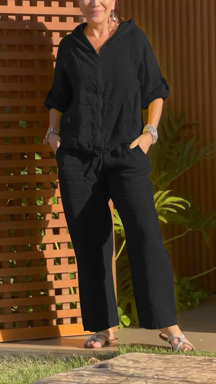 Florina - Set aus Hoodie mit Reißverschluss und Hose