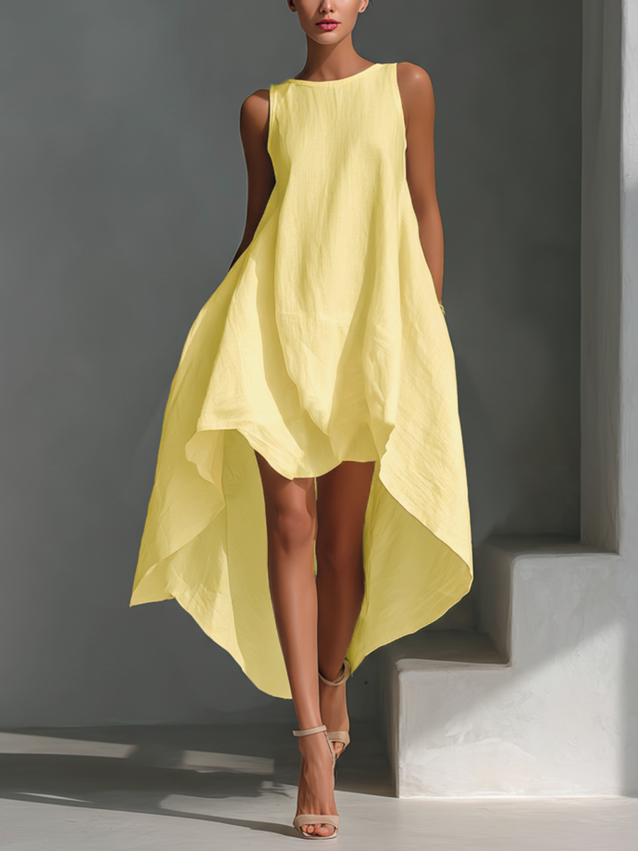 Elvina - Luftiges Midikleid aus Leinen
