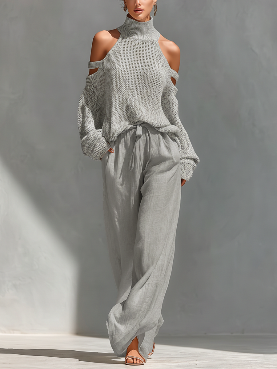 Diorelle - Set aus Stricktop und weiter Hose