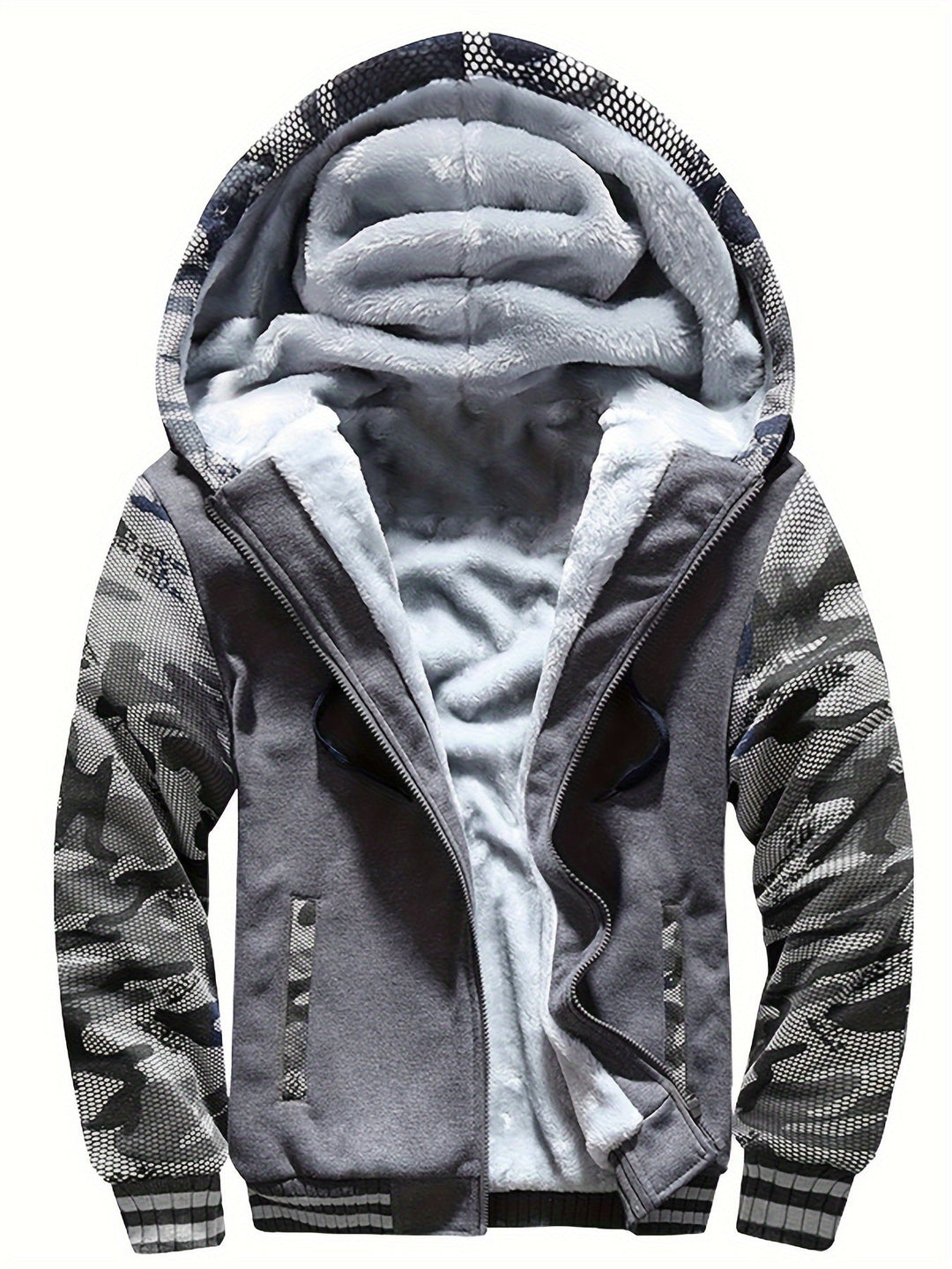 Dax - schwerer Camouflage-Zip-Hoodie