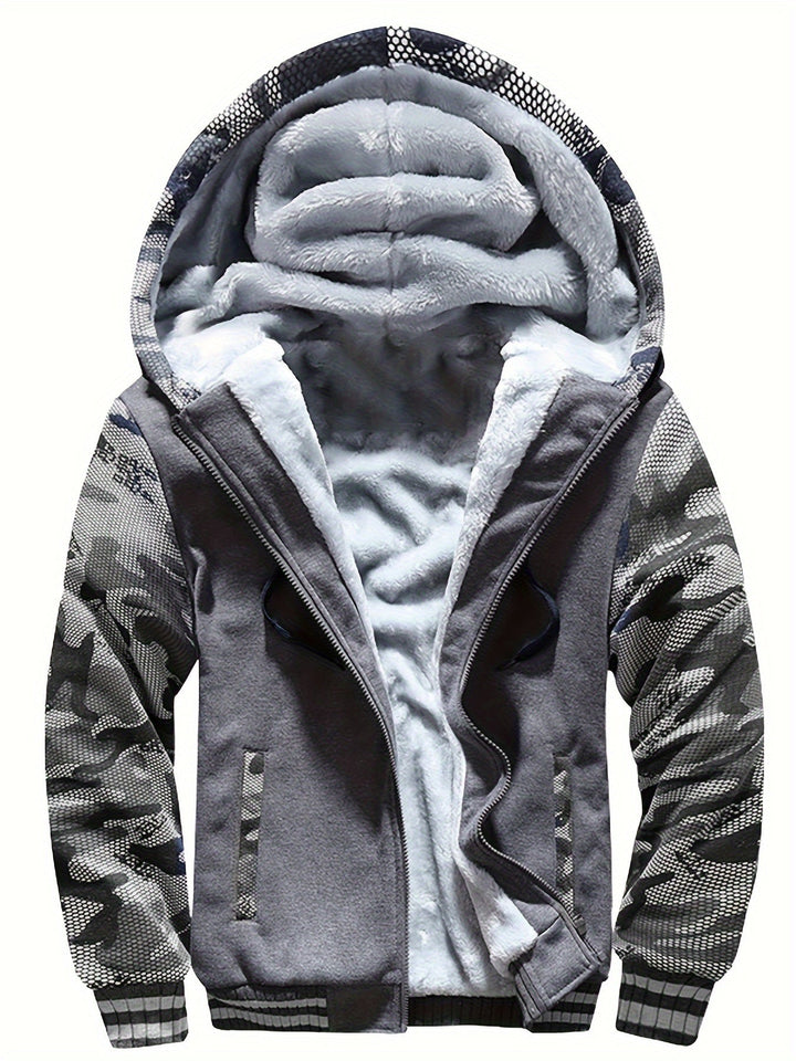 Dax - schwerer Camouflage-Zip-Hoodie