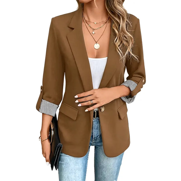 Neravelle - Taillierter Blazer mit aufkrempelbaren Ärmeln