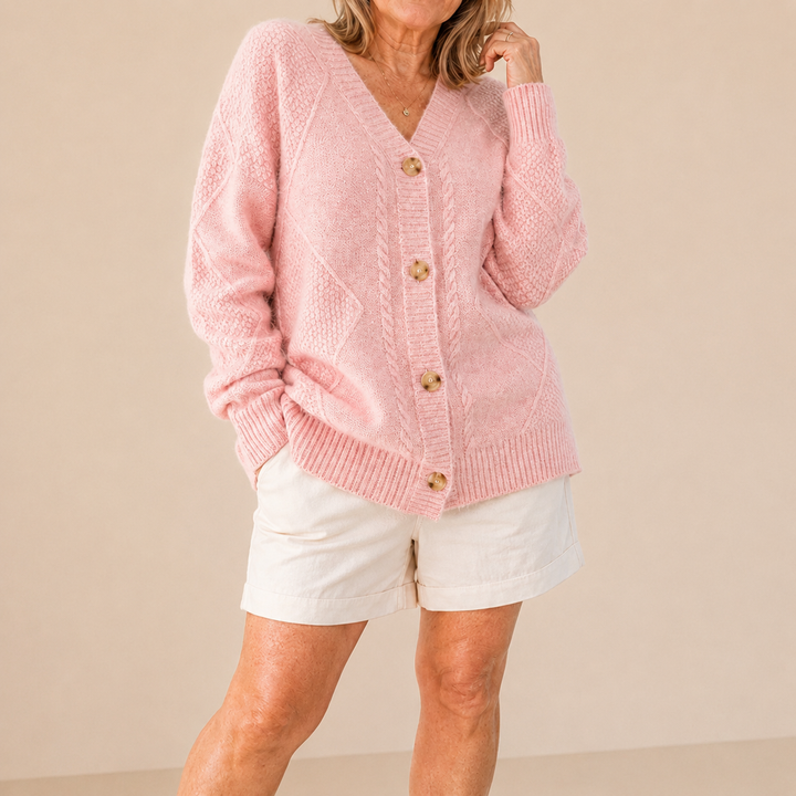 Halcyon - Soft-Touch-Cardigan mit Knöpfen