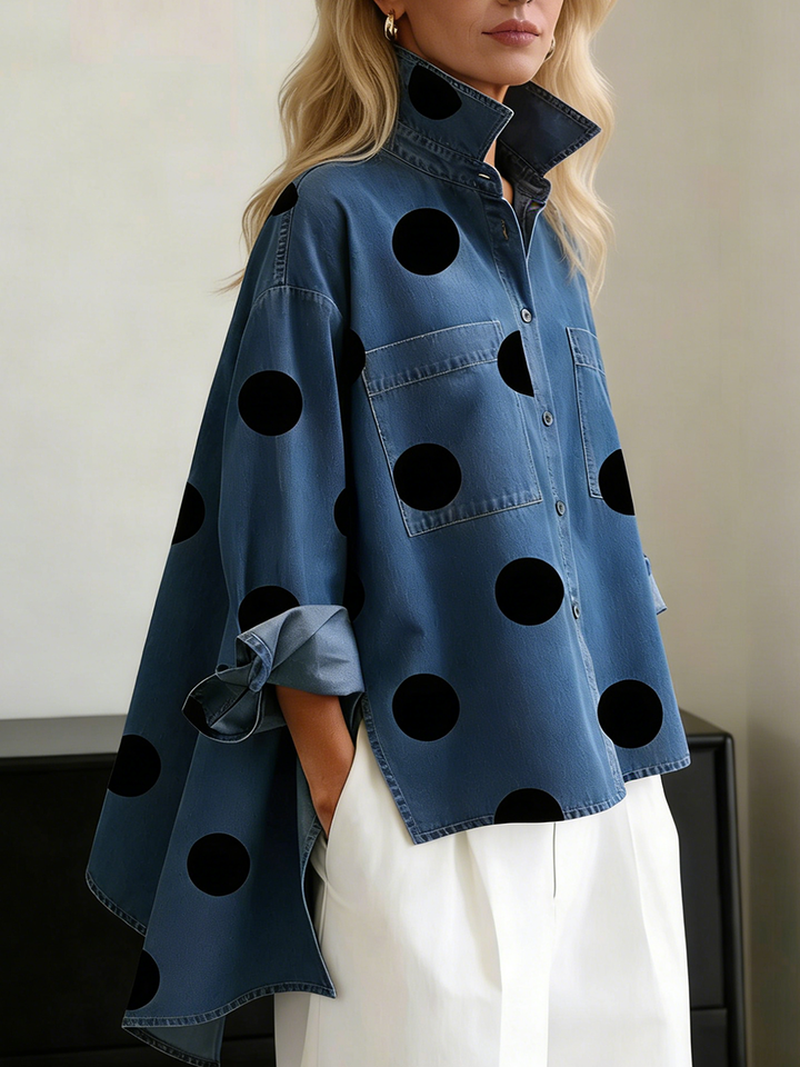 Kelsey - Bluse mit weichem Griff und Stickerei