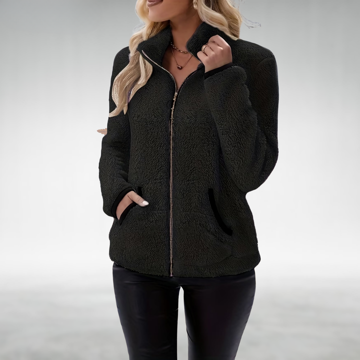 Zafrielle - Softtouch-Jacke mit durchgehendem Reißverschluss