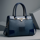 Aeryn - Strukturierte Handtasche mit Krokoprägung