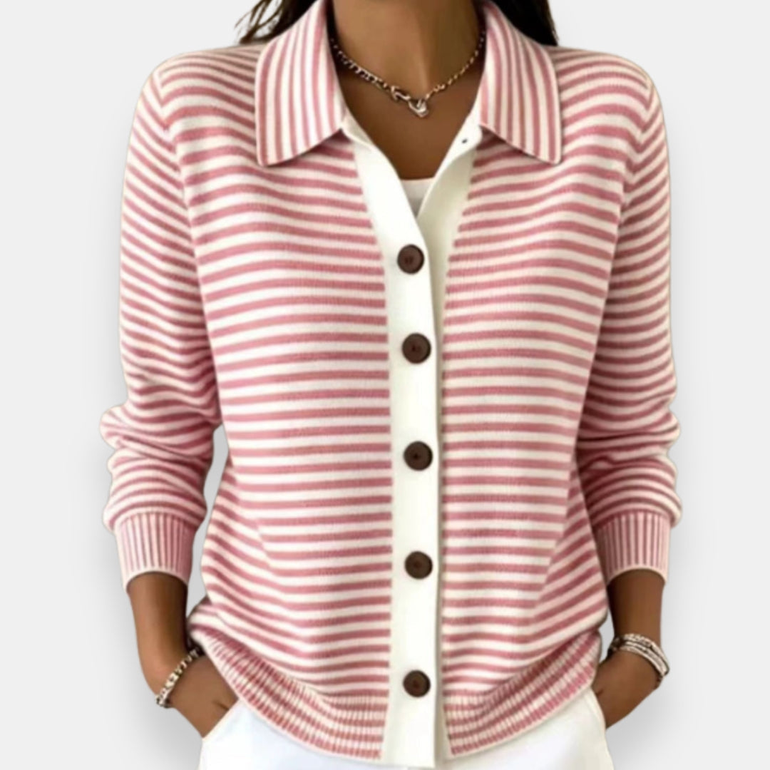 Briana - weicher, gestreifter Cardigan