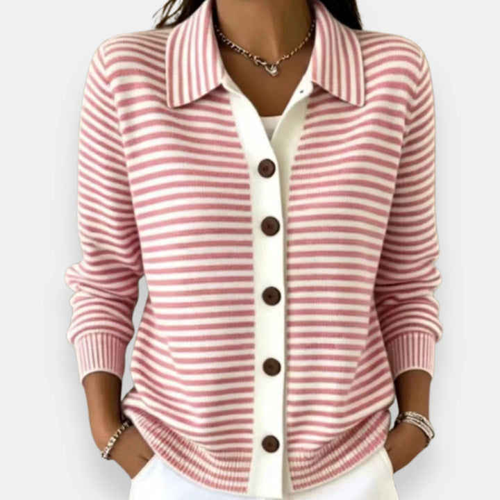 Briana - weicher, gestreifter Cardigan