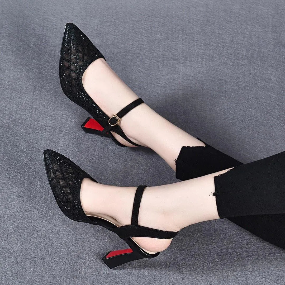Delyse - Hochwertige Blockabsatz-Pumps