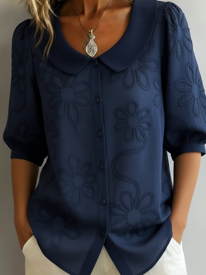 Perina - Soft-Touch-Bluse mit Blumenmuster