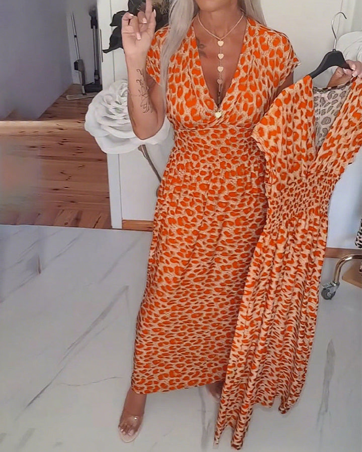 Benara - Printkleid mit V-Ausschnitt