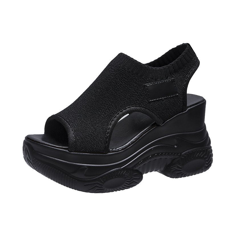 Calina - Plateau-Sandalen mit offener Zehenpartie
