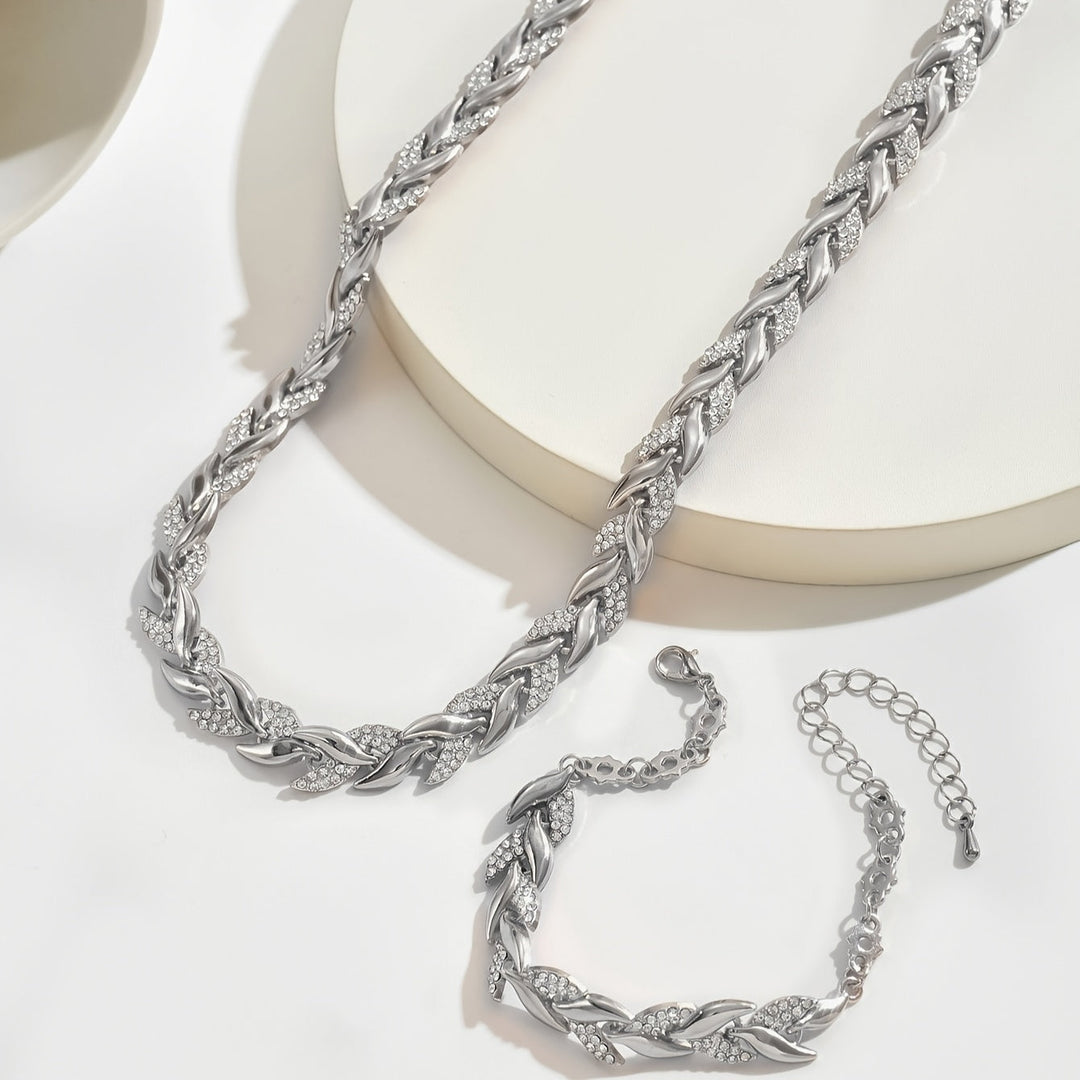 Yvonne - Funkelndes Halsketten- und Armband-Set