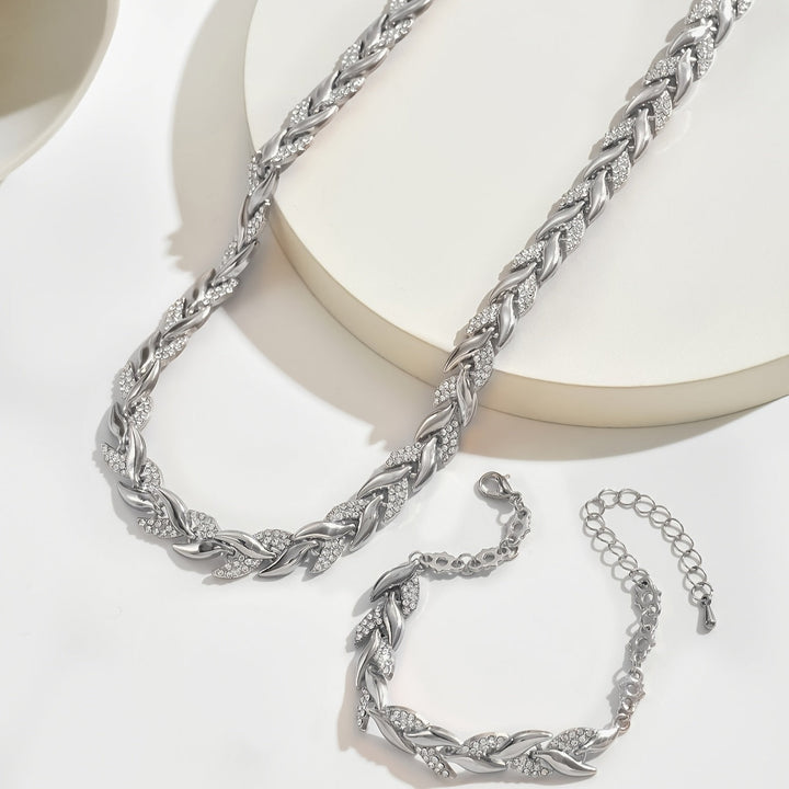 Yvonne - Funkelndes Halsketten- und Armband-Set