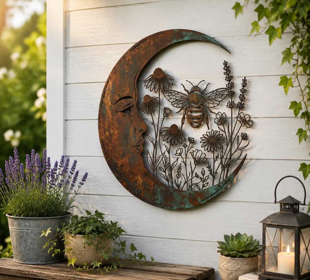 Alisette - himmlische Wandskulptur für den Garten