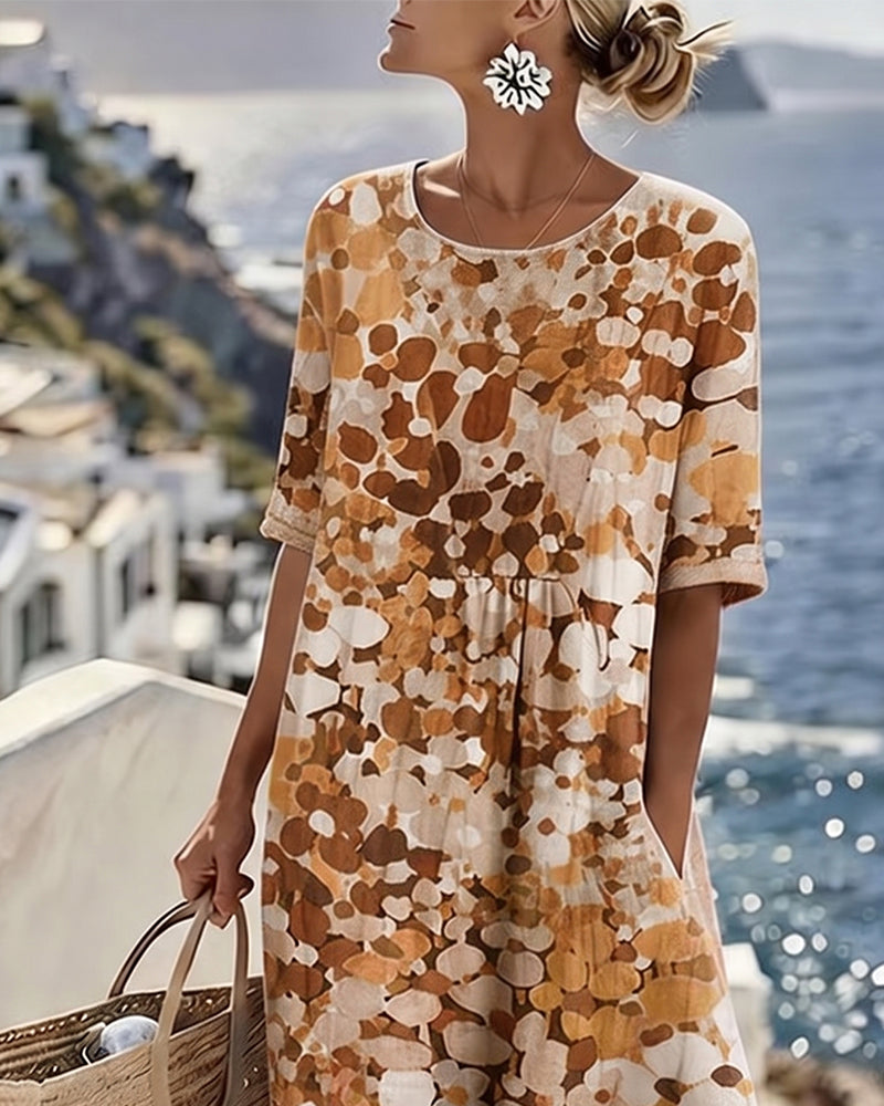 Adria - Soft-Touch A-Linien-Midikleid