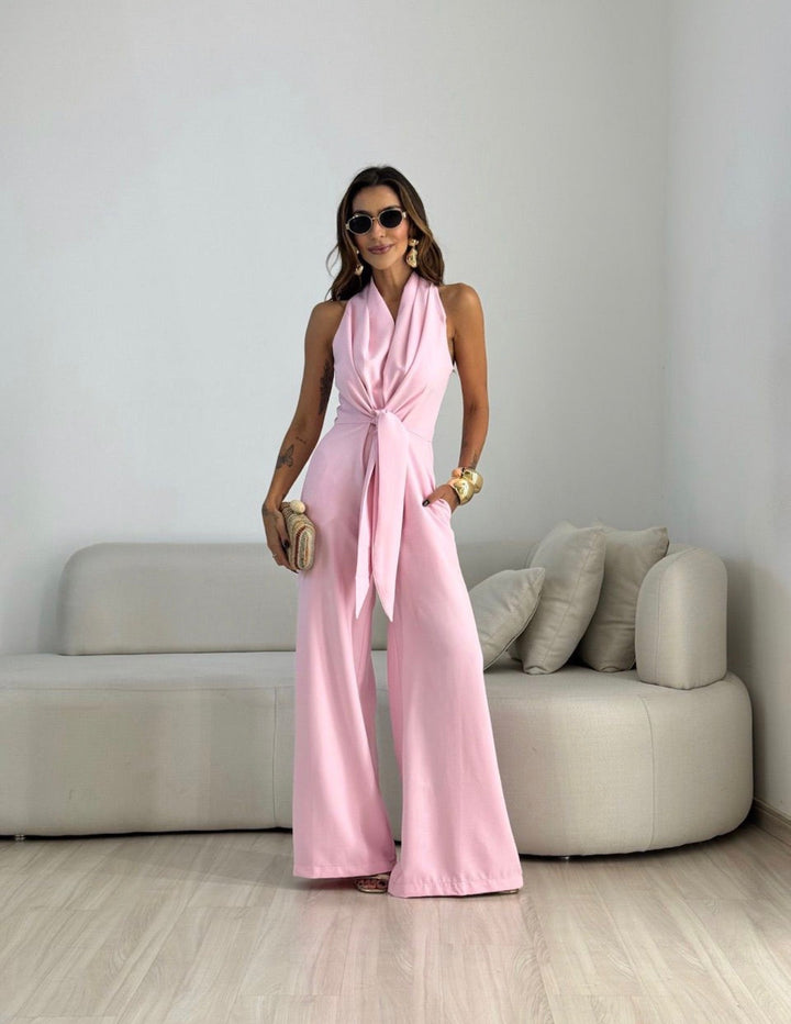 Ismerie - fließender, weitbeiniger Jumpsuit
