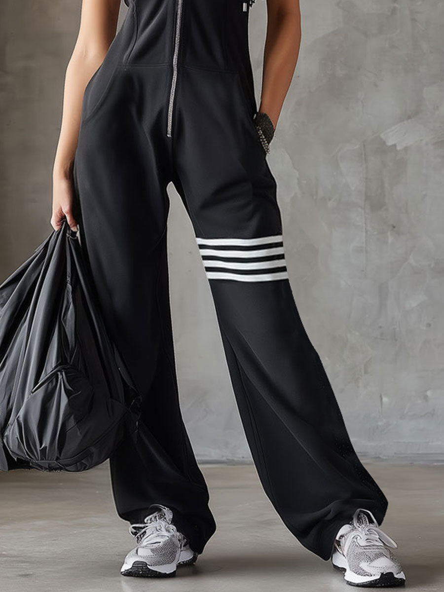 Brisa - Ärmelloser Kapuzen-Jumpsuit mit weicher Haptik
