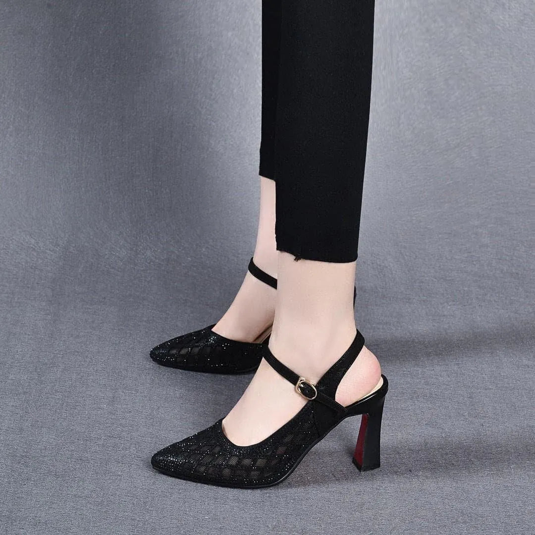 Delyse - Hochwertige Blockabsatz-Pumps