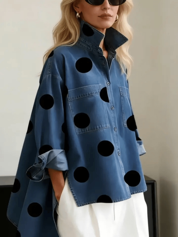 Kelsey - Bluse mit weichem Griff und Stickerei