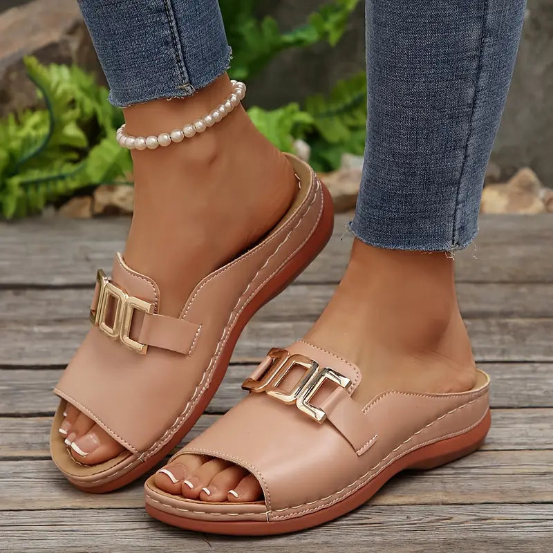 Lucerra - Riemchensandalen mit Schnalle