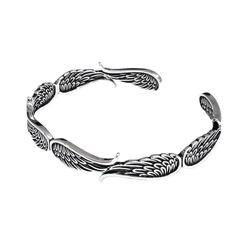 Raveya - Poliertes Engelsflügel-Armband