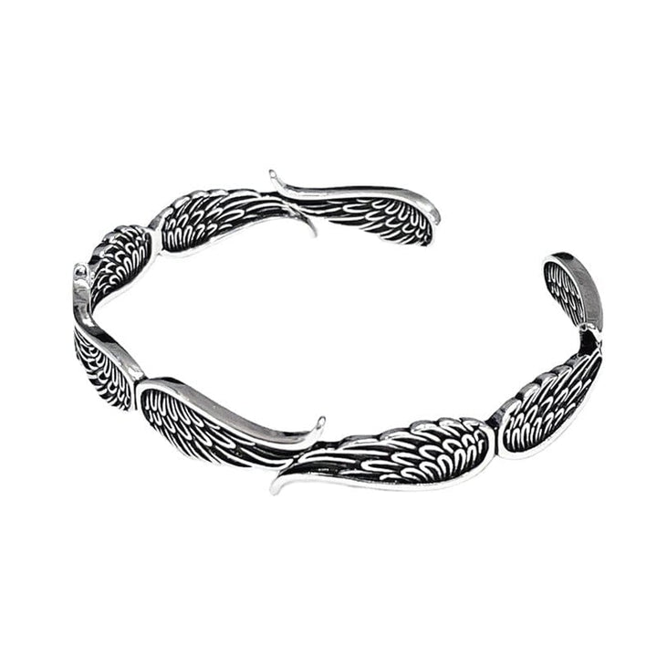 Raveya - Poliertes Engelsflügel-Armband