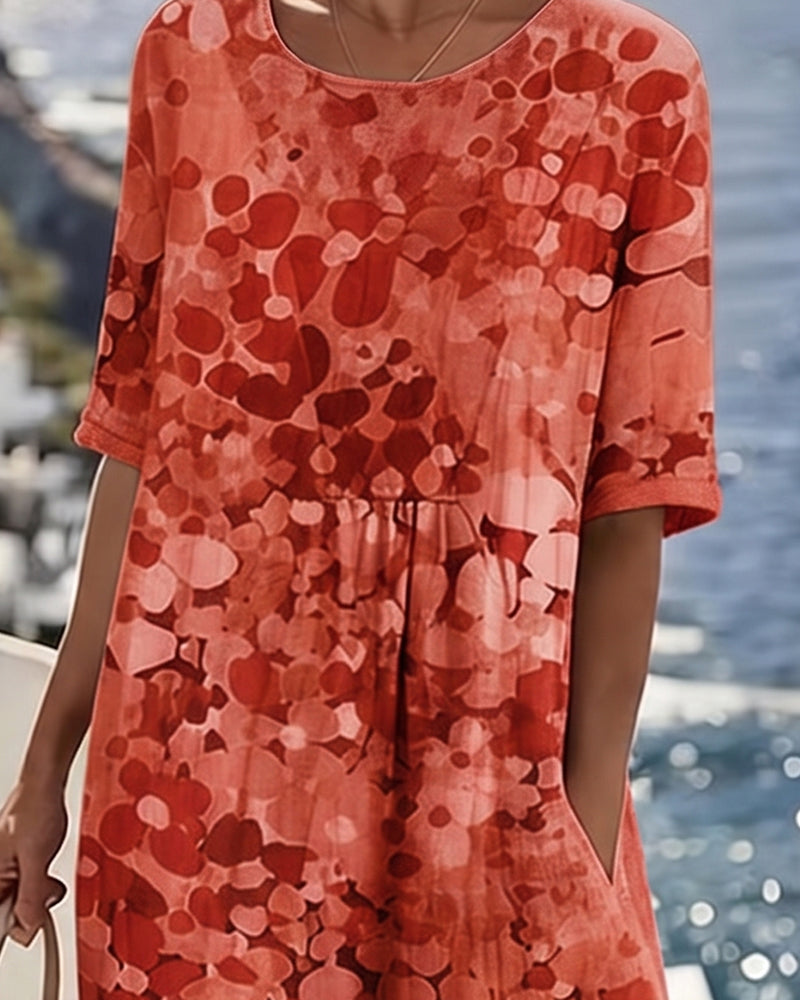 Adria - Soft-Touch A-Linien-Midikleid
